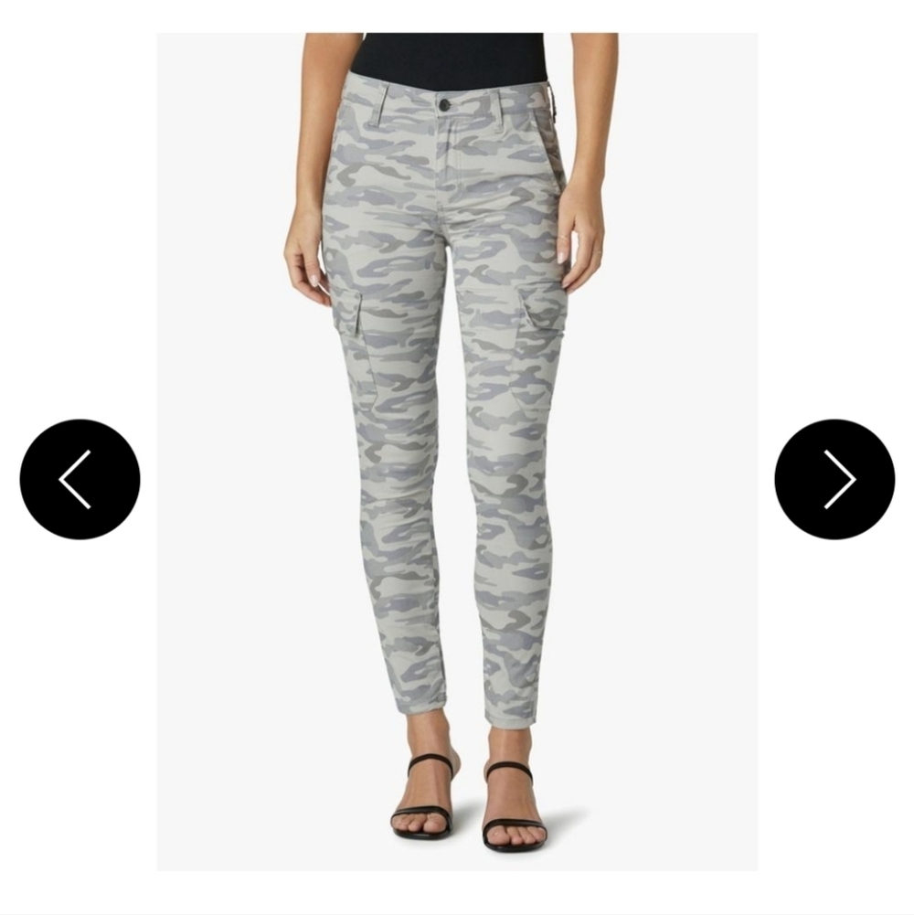 NWT JOE'S JEANS soft gray camo skinny ankle jeans